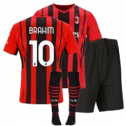 Serie A Fotballdrakter AC Milan 2021-22 Brahim Díaz 10 Hjemme Draktsett